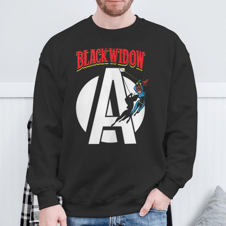 Marvel Avengers Retro Widow Comic Book Sweatshirt Gifts for Old Men