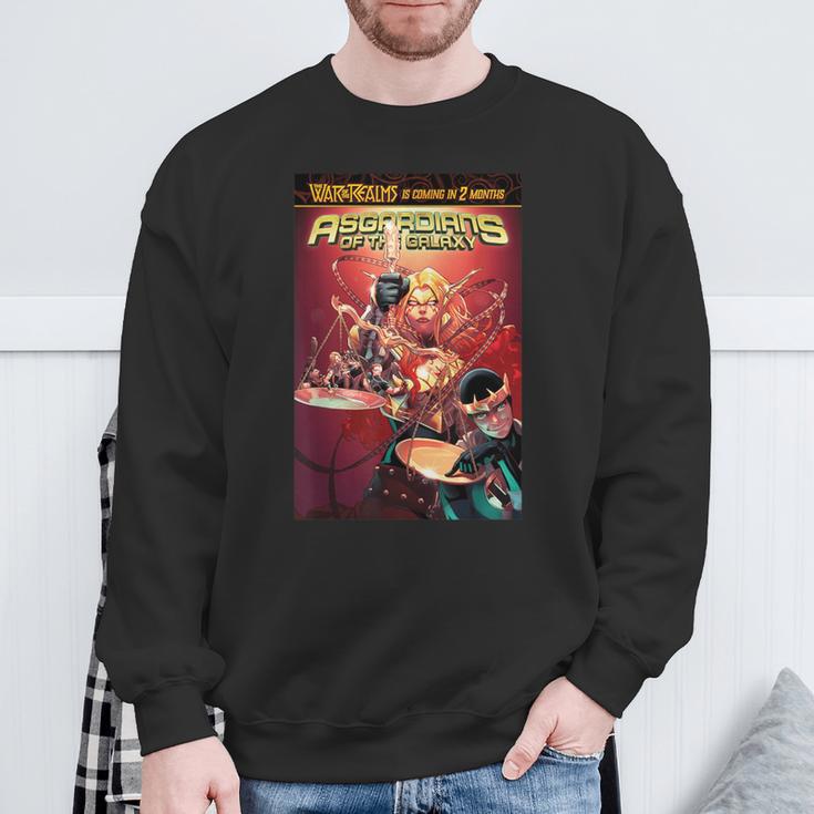 Marvel Comixology Asgardians Of The Galaxy Comic Book Cover Sweatshirt Gifts for Old Men