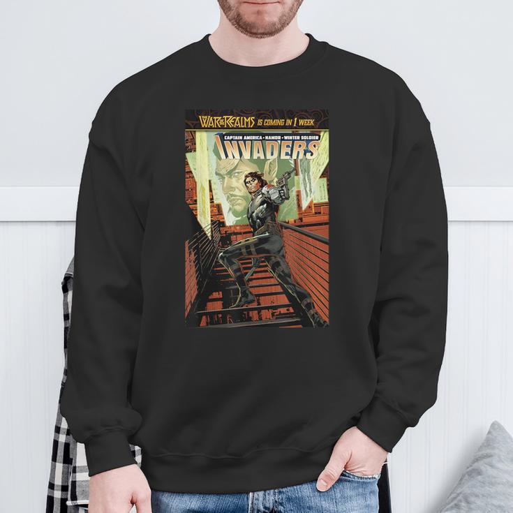 Marvel Comixology Invaders War Ghost Comic Book Cover Sweatshirt Gifts for Old Men