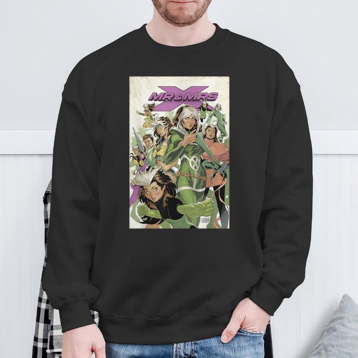Marvel Comixology Mr & Mrs X Comic Book Cover Sweatshirt Gifts for Old Men