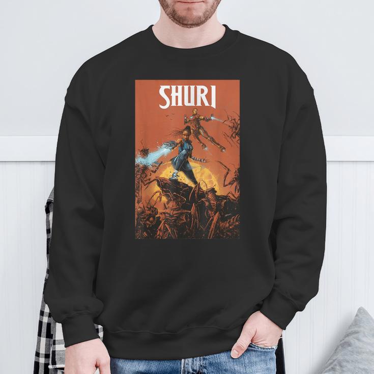 Marvel Comixology Shuri And Iron Man Comic Book Cover Sweatshirt Gifts for Old Men Marvel Comixology Shuri And Iron Man Comic Book Cover Sweatshirt Gifts for Old Men