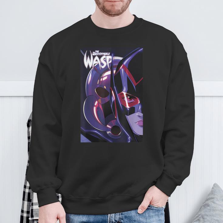 Marvel Comixology Wasp The Attack Of AIM Comic Book Cover Sweatshirt Gifts for Old Men