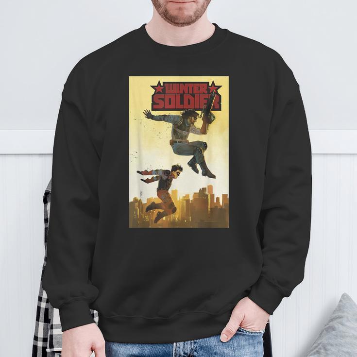 Marvel Comixology Winter Soldier 3 Of 5 Comic Book Cover Sweatshirt Gifts for Old Men Marvel Comixology Winter Soldier 3 Of 5 Comic Book Cover Sweatshirt Gifts for Old Men