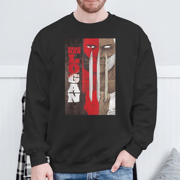 Marvel Dead Man Logan Comic Book Cover Sweatshirt Gifts for Old Men Marvel Dead Man Logan Comic Book Cover Sweatshirt Gifts for Old Men