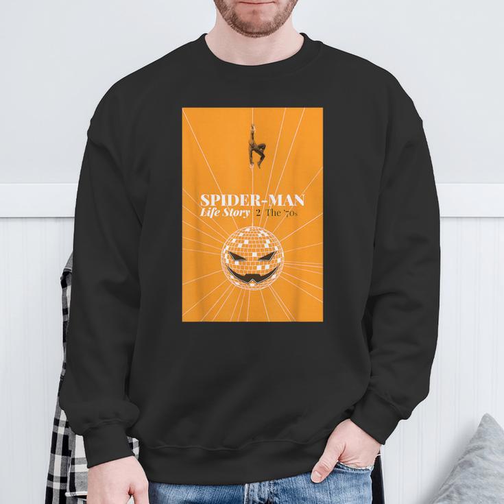 Marvel Spider-Man Life Story The 70's Comic Book Cover Sweatshirt Gifts for Old Men