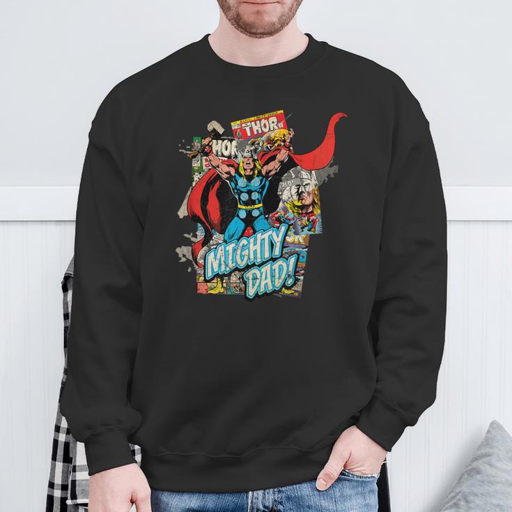 Marvel Thor Mighty Dad Comic Book Father's Day Sweatshirt Gifts for Old Men Marvel Thor Mighty Dad Comic Book Father's Day Sweatshirt Gifts for Old Men
