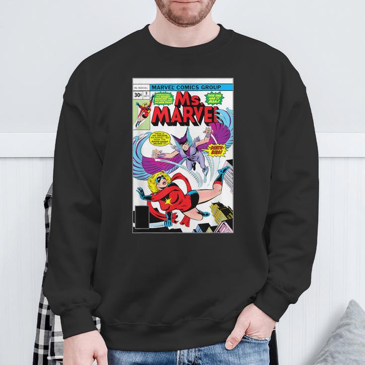 Marvel X-Men Ms Marvel Vs Death-Bird Comic Book Cover Sweatshirt Gifts for Old Men