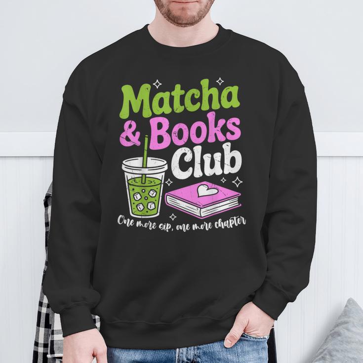 Matcha & Books Green Tea Lover ICES Matcha Latte Sweatshirt Gifts for Old Men Matcha & Books Green Tea Lover ICES Matcha Latte Sweatshirt Gifts for Old Men