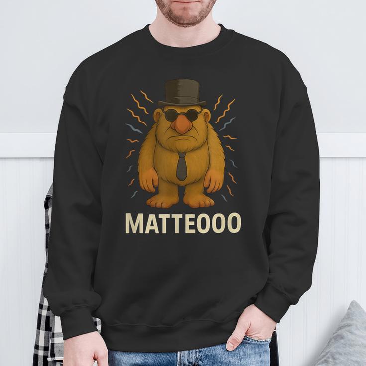 Matteooo イタリアンブレインロットミーム – シュールなaiクリーチャー スウェットシャツ 高齢者への贈り物