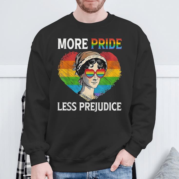 More Pride Less Prejudice Pride Month Lgbtq ゲイ レズビアン スウェットシャツ 高齢者への贈り物