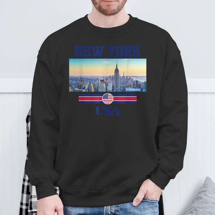 New York Citykyline New York New York City スウェットシャツ 高齢者への贈り物