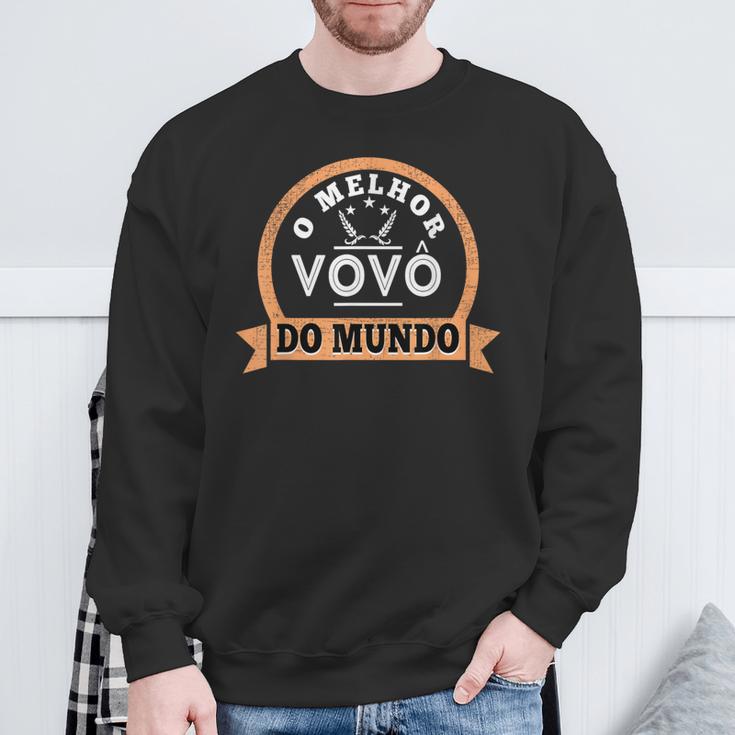 O Melhorovo Do Mundo ブラジリアン ポルトガル語 おじいちゃん スウェットシャツ 高齢者への贈り物