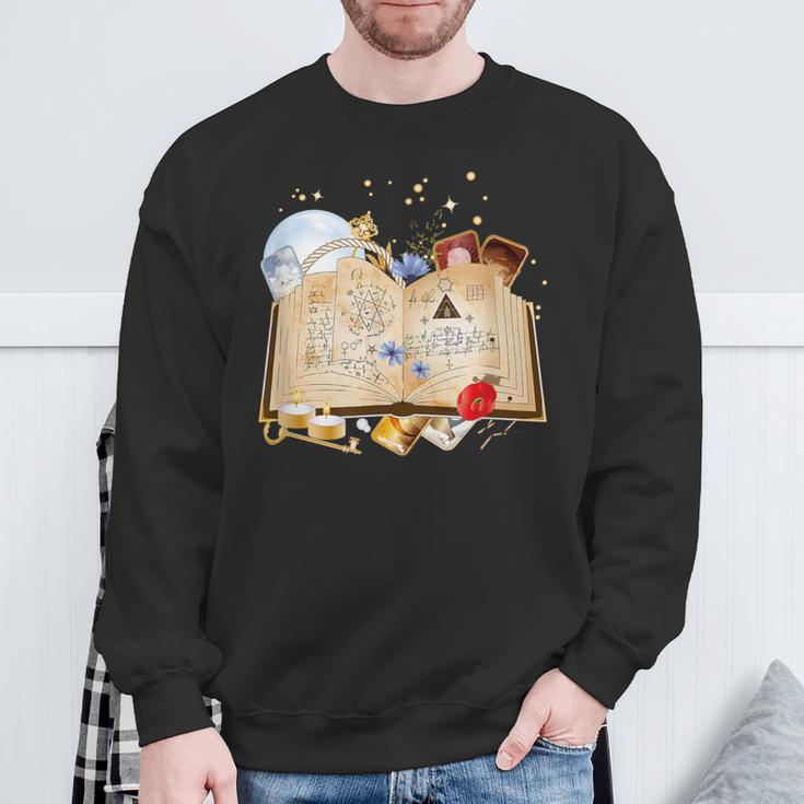 Old Book With Spells And Magical Accessories Sweatshirt Gifts for Old Men Old Book With Spells And Magical Accessories Sweatshirt Gifts for Old Men