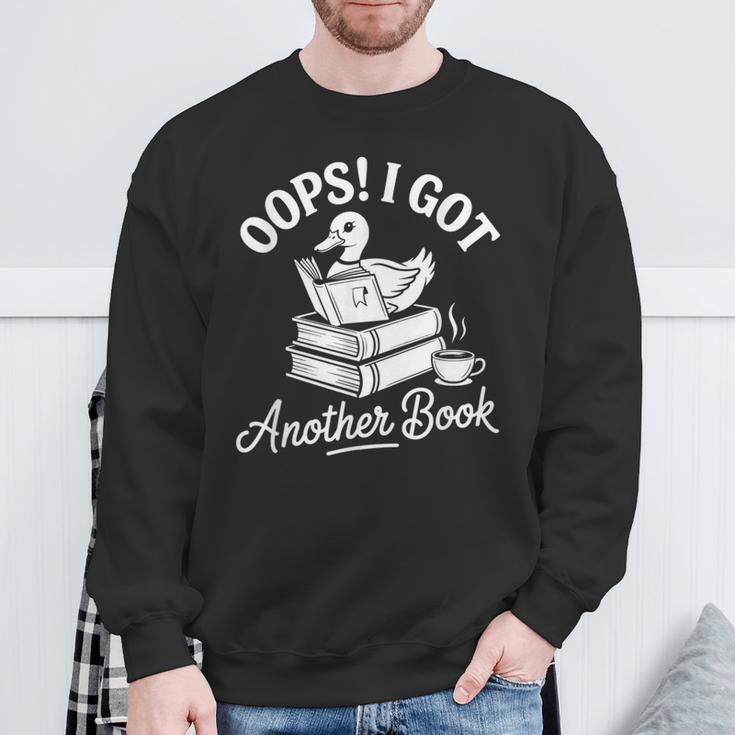 Oops I Got Another Book Goose Goose Reader Sweatshirt Gifts for Old Men