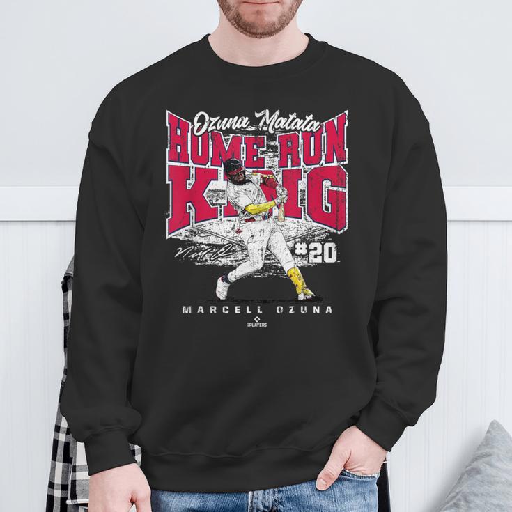 Ozuna Matata Home Run King Marcell Ozuna Atlanta Mlbpa スウェットシャツ 高齢者への贈り物