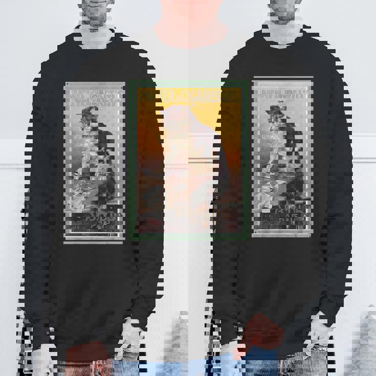 Papier A Cigarettes Abadie Paris ビンテージタバコ広告 スウェットシャツ 高齢者への贈り物