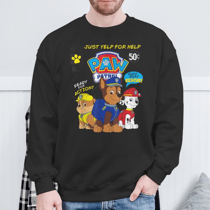 Paw Patrol Comic Book Strip Sweatshirt Gifts for Old Men