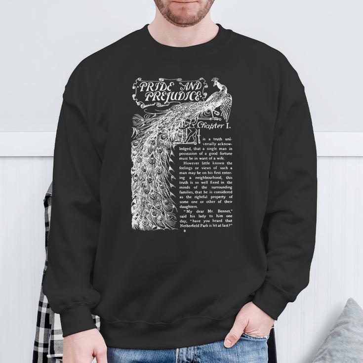 Pride And Prejudice Women Jane Austen Books Sweatshirt Gifts for Old Men