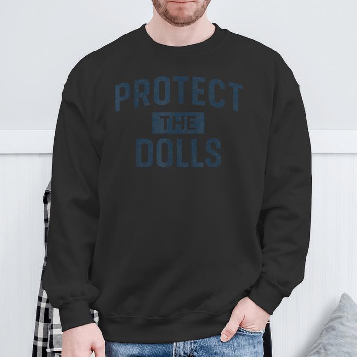 Protect The Dolls ドールを守れ ダメージ加工 スウェットシャツ 高齢者への贈り物