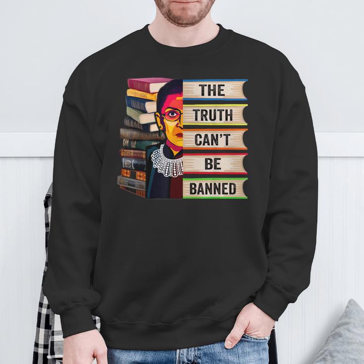 RBG Book Feminist Read Banned Books Girl Bookworm Reading Sweatshirt Gifts for Old Men