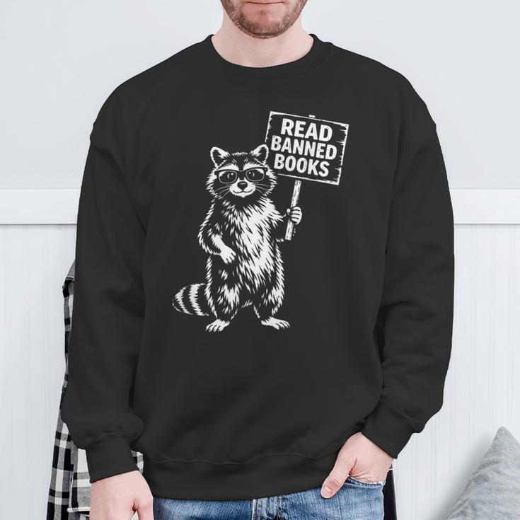 Read Banned Books Book Lover Bookworm Men Women Sweatshirt Gifts for Old Men