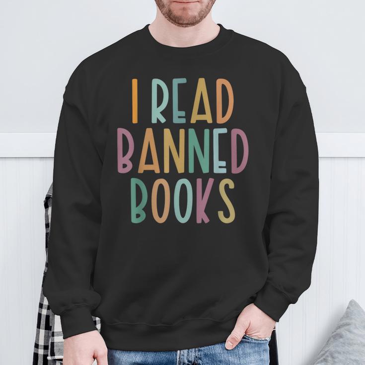 I Read Banned Books Challenged Books Sweatshirt Gifts for Old Men I Read Banned Books Challenged Books Sweatshirt Gifts for Old Men