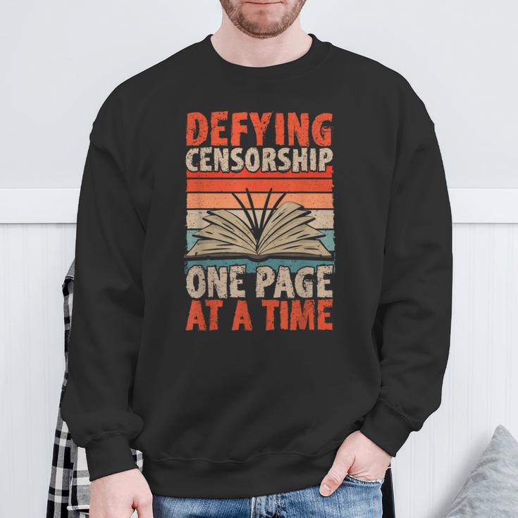 Read Banned Books Defying Censorship Banned Books Sweatshirt Gifts for Old Men
