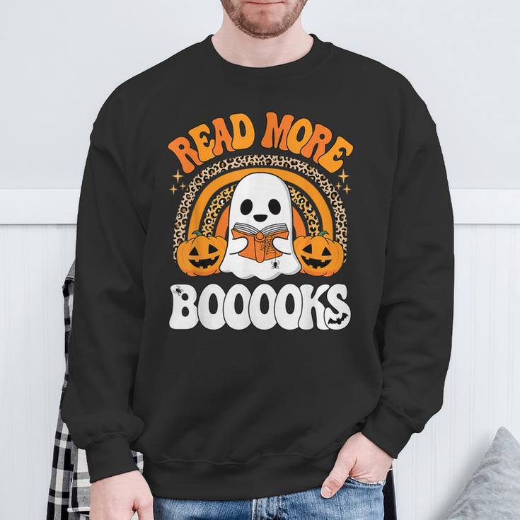 Read More Books Booooks Ghost Pumpkin Cute Teacher Halloween Sweatshirt Gifts for Old Men Read More Books Booooks Ghost Pumpkin Cute Teacher Halloween Sweatshirt Gifts for Old Men