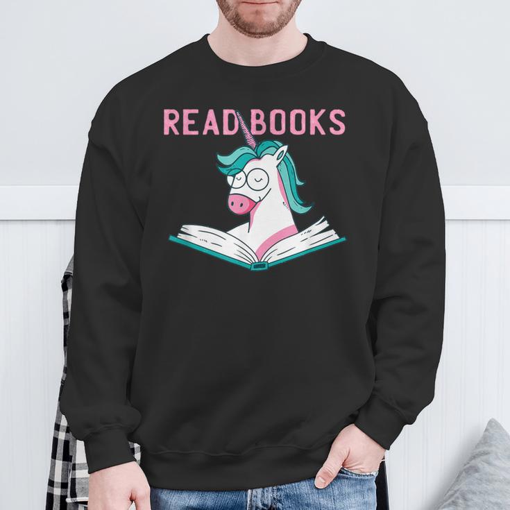 Read Books Reading Book Sweatshirt Gifts for Old Men