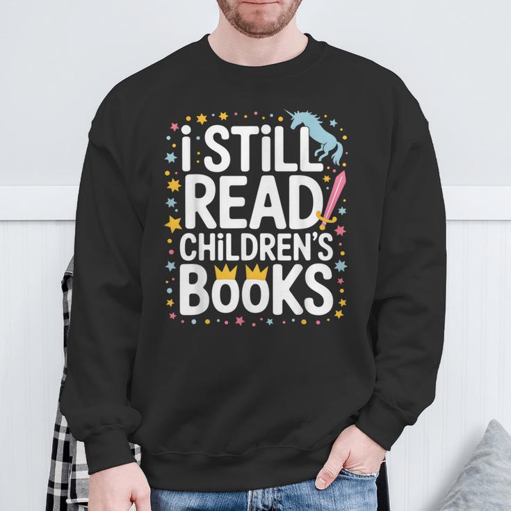 I Still Read Children Books Shirts Unicorn Reading Librarian Sweatshirt Gifts for Old Men I Still Read Children Books Shirts Unicorn Reading Librarian Sweatshirt Gifts for Old Men