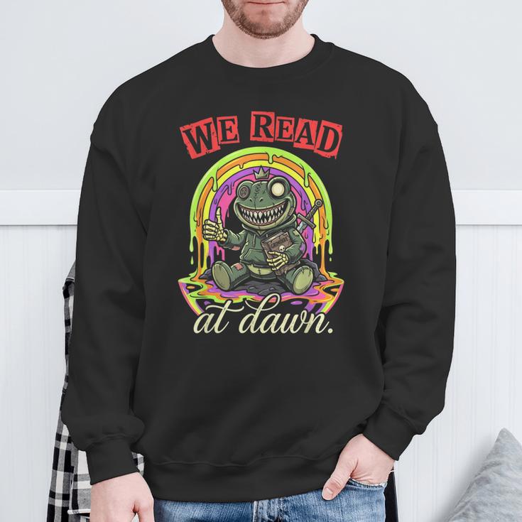We Read At Dawn Frog Grimoire Book Sweatshirt Gifts for Old Men We Read At Dawn Frog Grimoire Book Sweatshirt Gifts for Old Men