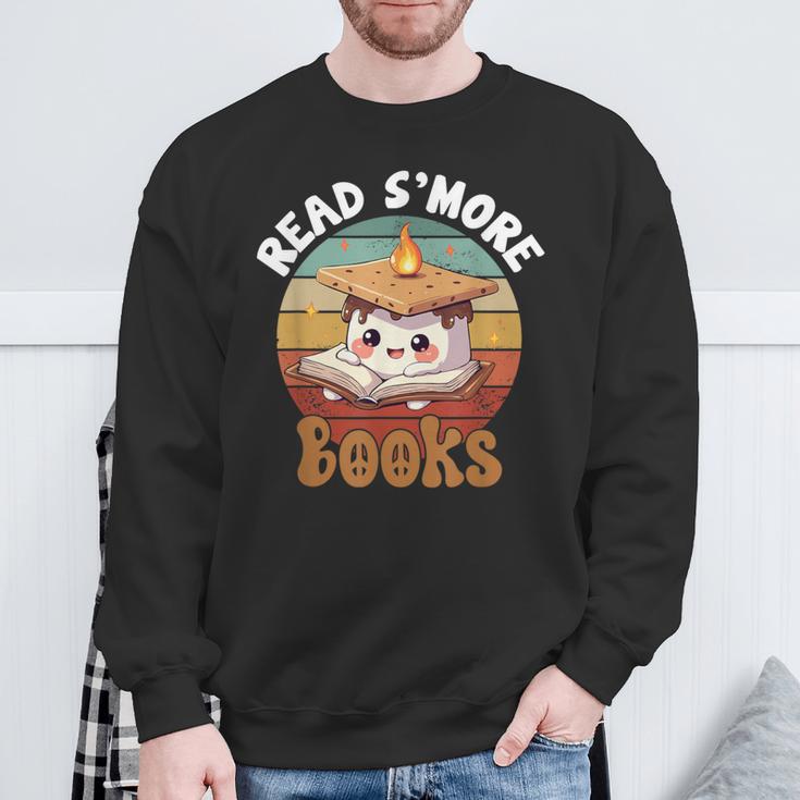 Read S'More Book Marshmallow Book Reading Lover Sweatshirt Gifts for Old Men