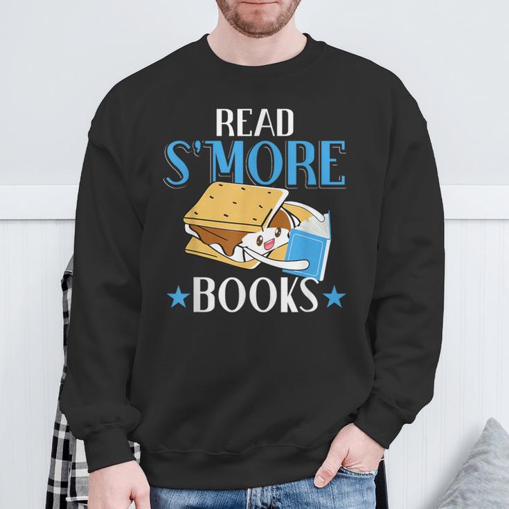 Read Smore Books Men Campfire Camping Camper Sweatshirt Gifts for Old Men Read Smore Books Men Campfire Camping Camper Sweatshirt Gifts for Old Men