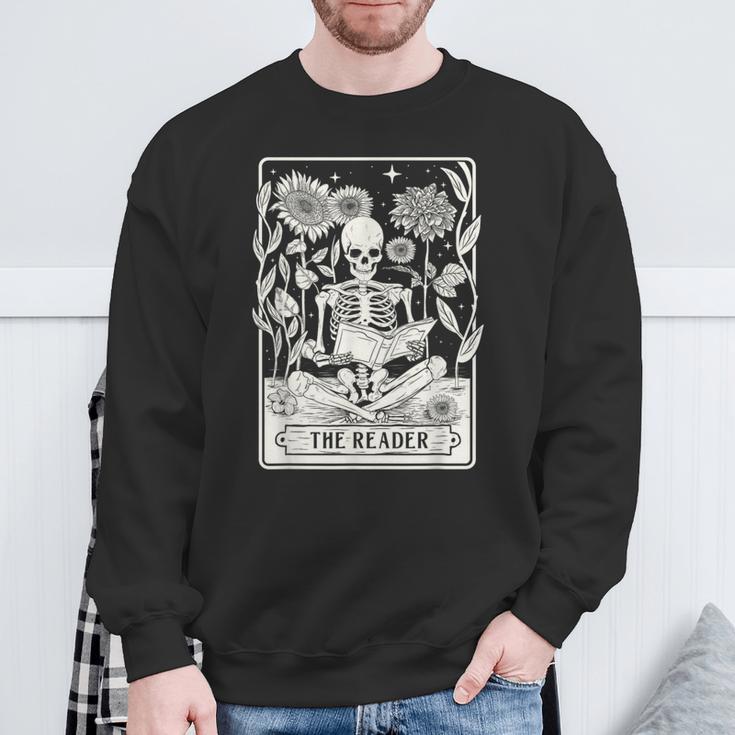 The Reader Book Lover Reading Bookworm Reader Sweatshirt Gifts for Old Men