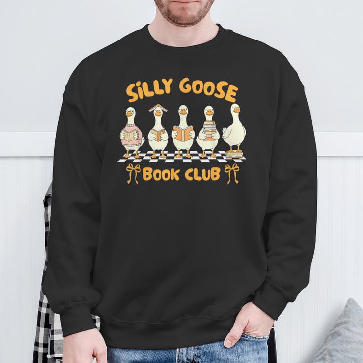 Reading Book Lover Bookish Reader Silly Goose Book Club Sweatshirt Gifts for Old Men Reading Book Lover Bookish Reader Silly Goose Book Club Sweatshirt Gifts for Old Men