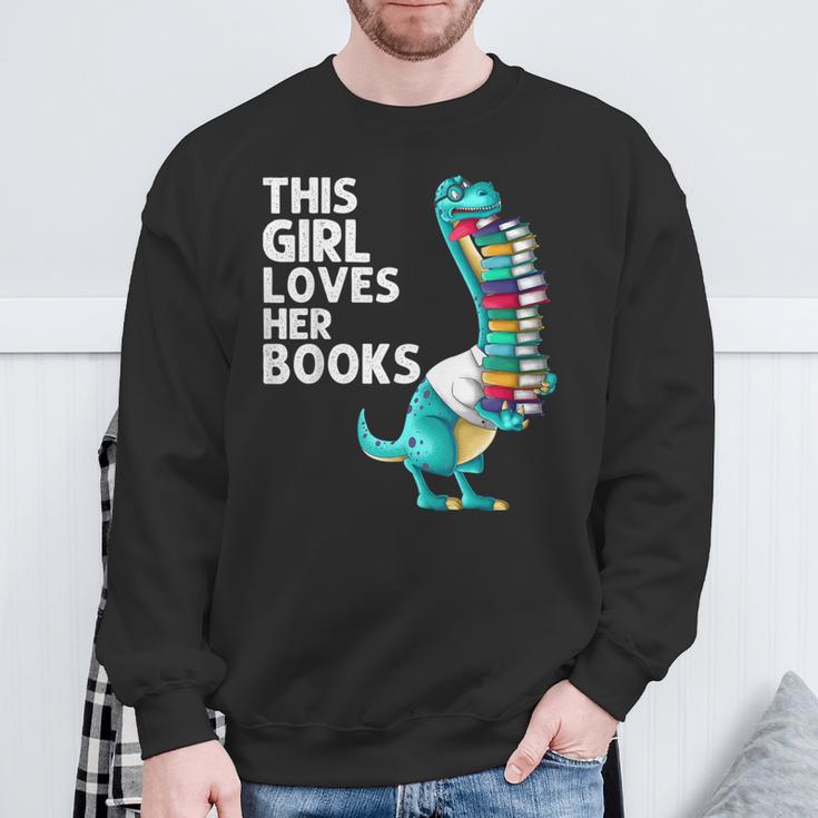 Reading Books For Girl Kids Bookworm Story Reader Sweatshirt Gifts for Old Men
