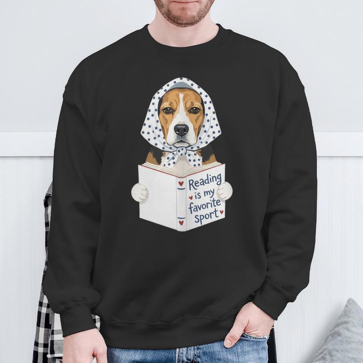 Reading Is My Favorite Sport Beagle Book Lover Sweatshirt Gifts for Old Men Reading Is My Favorite Sport Beagle Book Lover Sweatshirt Gifts for Old Men