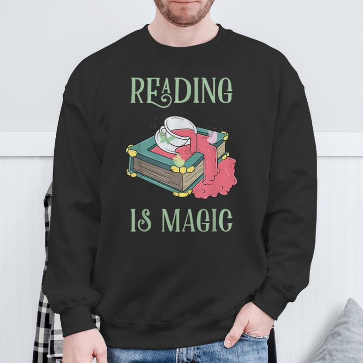 Reading Is Magic Book Reader Sweatshirt Gifts for Old Men Reading Is Magic Book Reader Sweatshirt Gifts for Old Men