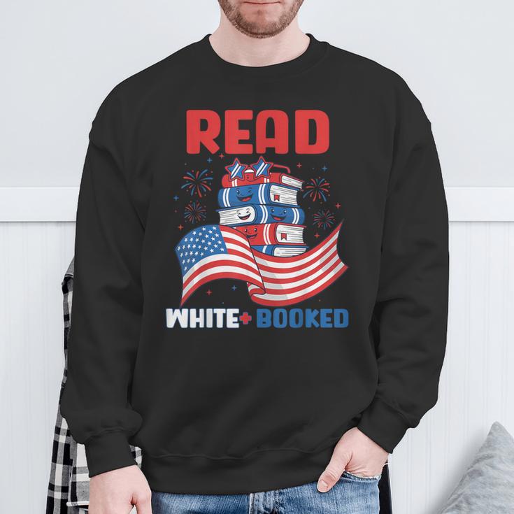 Red And Booked 4th Of July Patriotic Book Lover Art Sweatshirt Gifts for Old Men Red And Booked 4th Of July Patriotic Book Lover Art Sweatshirt Gifts for Old Men