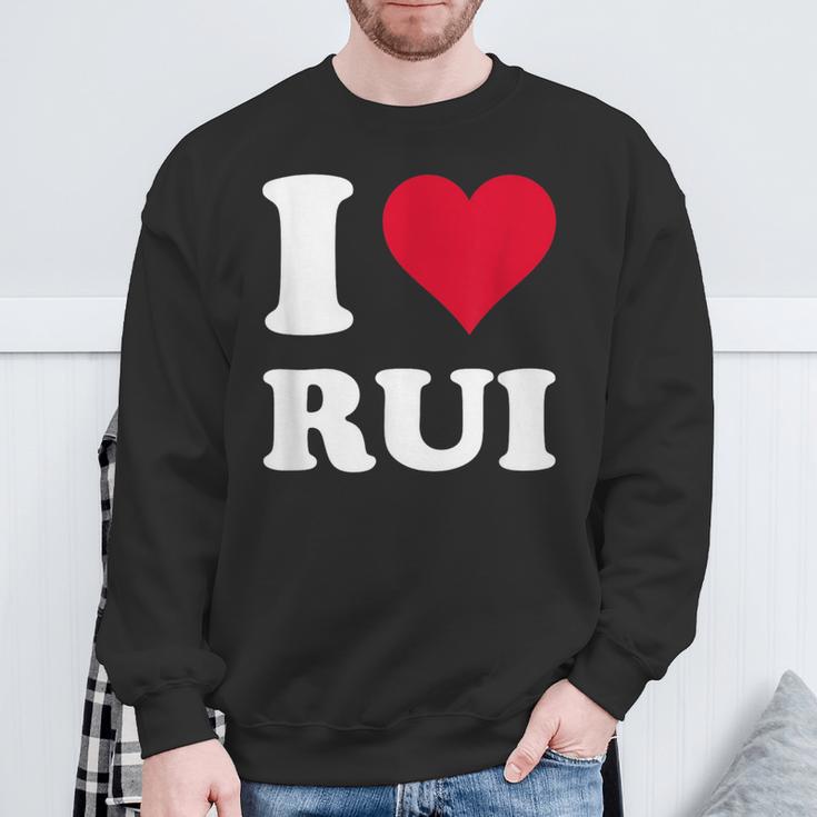 Red Heart I Love Rui スウェットシャツ 高齢者への贈り物