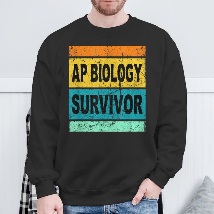 Retro AP Biology Shirt AP Biology Survivor Prep Book Study Sweatshirt Gifts for Old Men