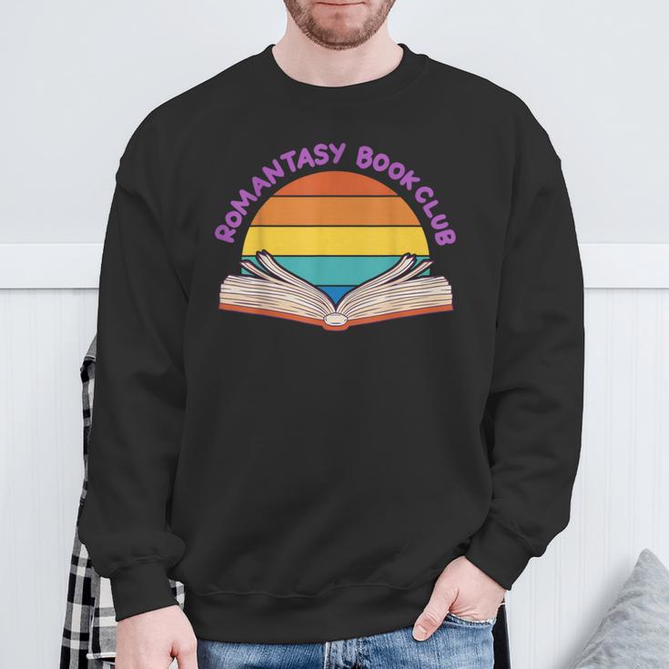 Romantasy Book Club Novel Reading Club Bibliophiles Fiction Sweatshirt Gifts for Old Men