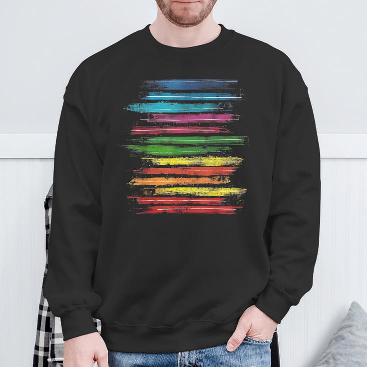 RtY Book Colorful Art Painting Graphic Motif Book Small Sweatshirt Gifts for Old Men