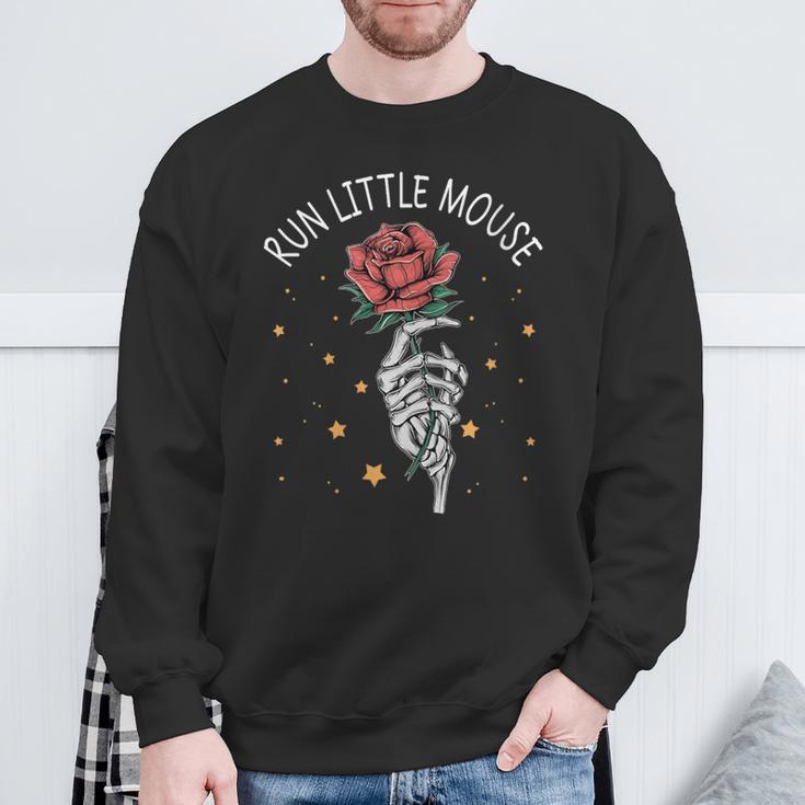 Run Little Mouse Book Lover Smut Reader Sweatshirt Gifts for Old Men