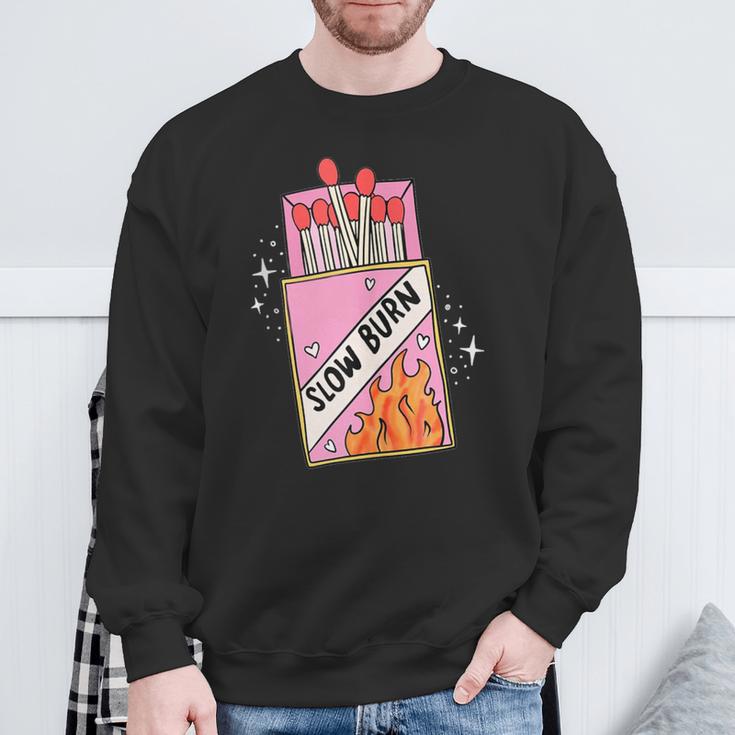 Slow Burn Book Trope Worth The Wait Love Takes Time Sweatshirt Gifts for Old Men