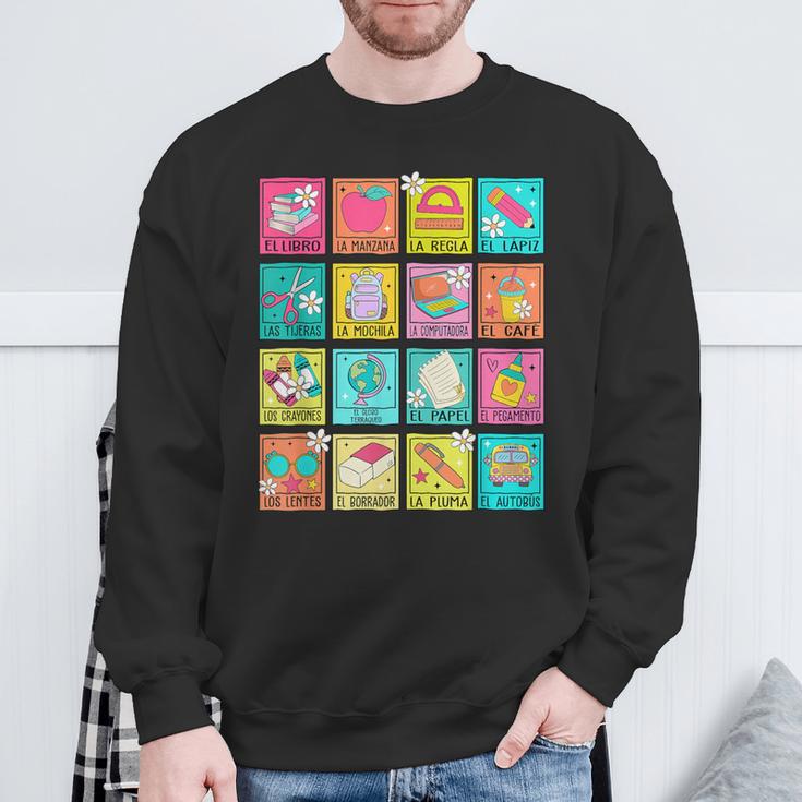 Spanish Teacher Book Back To School Sweatshirt Gifts for Old Men