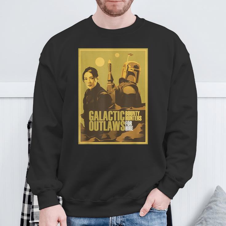 Star Wars The Book Of Boba Fett Fennec Outlaws Poster Sweatshirt Gifts for Old Men