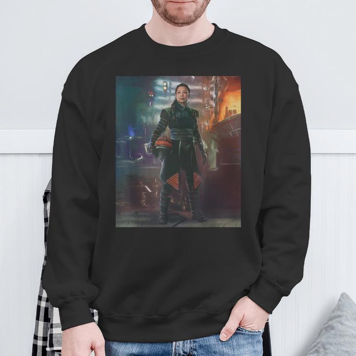 Star Wars The Book Of Boba Fett Fennec Shand Portrait Sweatshirt Gifts for Old Men