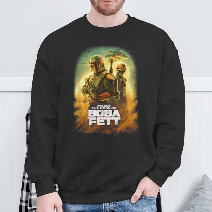 Star Wars The Book Of Boba Fett Group Shot Desert Poster Sweatshirt Gifts for Old Men Star Wars The Book Of Boba Fett Group Shot Desert Poster Sweatshirt Gifts for Old Men