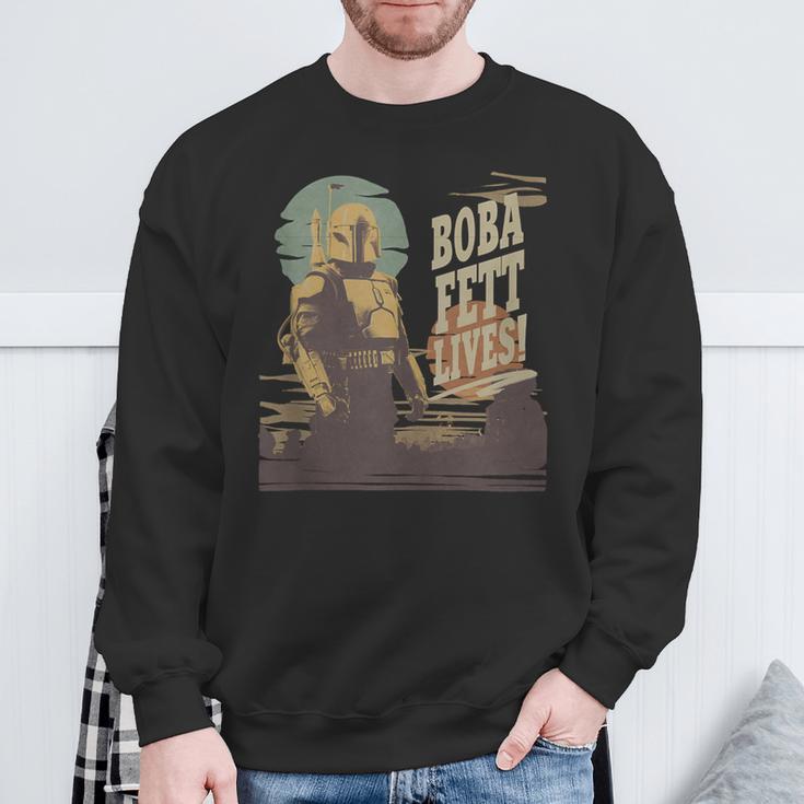 Star Wars The Book Of Boba Fett Lives Sweatshirt Gifts for Old Men